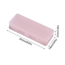 Luoshdecor Pencil Box,Large Capacity Frosted Texture Pencil Boxes ，Multipurpose Long Office Plastic Pencil Case for Teen and Back to College