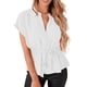 thumbnail image 3 of Camisa de color puro para mujer, blusas con botones para mujer, blusa para mujer, blusa con botones para mujer, valor inmejorable, 3 of 5