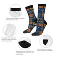 thumbnail image 6 of Goofa Funny Steam Train Printed Men's Crew Socks, Soft Durable Breathable Moisture-Wicking with Odor Control Cotton socks, 6 of 9