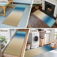 thumbnail image 5 of Blue Beige Ombre 2'x6' Runner Rugs for Hallway Kitchen Bedside Non Slip Washable, Contemporary Art Abstract Aesthetics Entryway Rug Runners with Rubber Backing, Long Carpet Runner for Laundry Room, 5 of 8