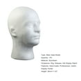 thumbnail image 7 of Zhaomeidaxi 2Pcs Male Styrofoam Head 11 Inch Man Mannequin Manikin Foam Heads Wig Holder Hats Glasses Display Stand, 7 of 7