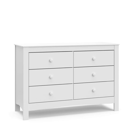 ZXNYH Noah 3 Drawer Chest with Changing Topper (White) – GREENGUARD Gold Certified, Baby Dresser With Changing Table Top, Dresser for Nursery, 3 Drawer Kids Dresser