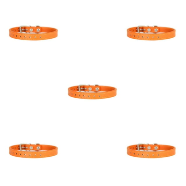 Methold ajustable de PU, y práctico para las necesidades de parto de perros, Collar de parto para perros recién nacidos, collar naranja Type2 NO2