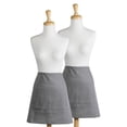 thumbnail image 5 of DII Bistro Solid Waist Apron Set/2 Gray, 5 of 5