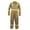 Khaki, variant on Safety High Visibility Hi Vis Work Coverall with Leg Zipper - Long Sleeve - 100%C - 7 oz - Red - Large