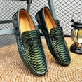 thumbnail image 3 of Men's Casual Loafers Slip On Leather Shoes Lightweight Driving Shoes Moccasins Classic Penny Loafer Flats Boat Shoes Big Size, 3 of 10