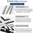 thumbnail image 6 of Decorative Throw Pillow Covers 18x18 inch Black White Pillow Covers for Couch Sofa Living Room Bedroom Farmhouse Outdoor Throw Pillow Cover,Modern Geometric Linen Square Throw Pillow Case Set of 4, 6 of 6