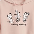thumbnail image 3 of Peanuts - Snoopy Just Keep Dancing - Juniors Cropped Pullover Hoodie, 3 of 6