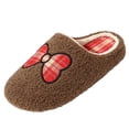 thumbnail image 2 of Fnooota Womens Fuzzy Slippers, Warm Comfort Non Slip Winter House Slippers Home Shoes Gray Size 9-9.5, 2 of 7