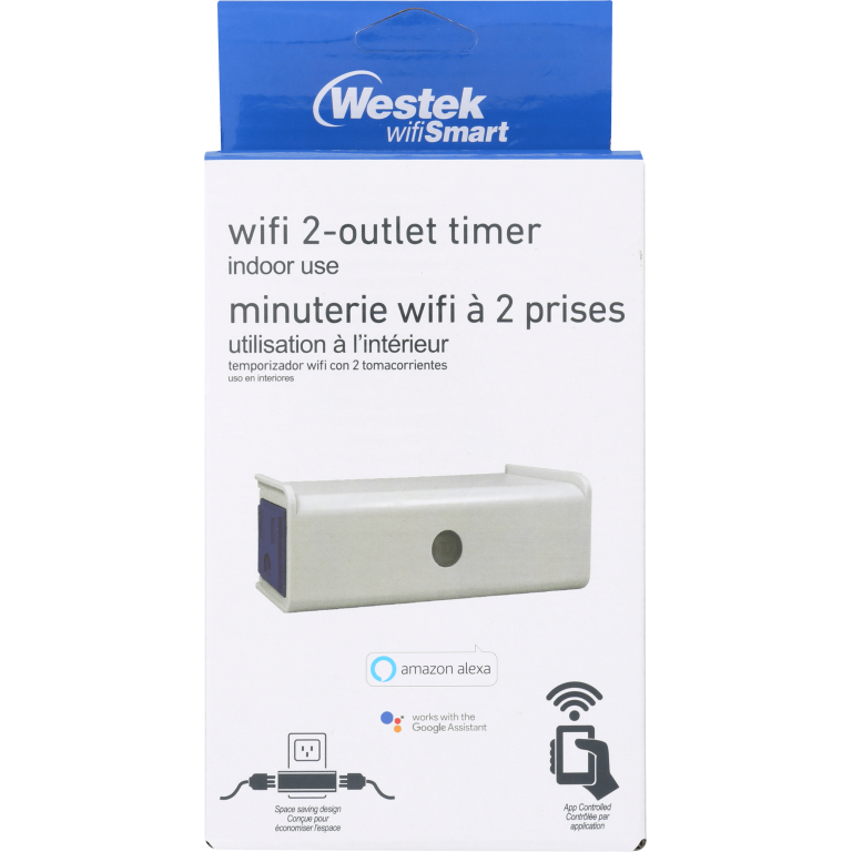 Westek SMARTPLUG2 WiFi Indoor 2-Outlet Timer