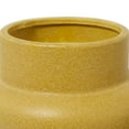 thumbnail image 4 of CosmoLiving by Cosmopolitan Modern Ceramic Yellow Decorative Vase, Set of 2 16"W x 12"H with Ring Ribbing Design, 4 of 7