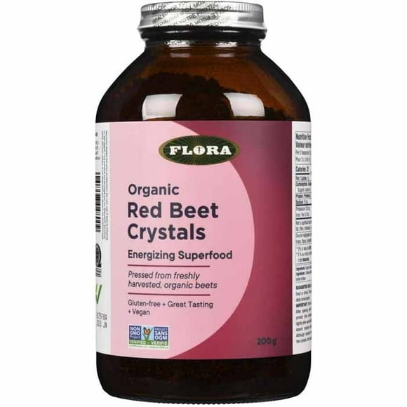 Flora - Energizing Superfood Red Beet Crystals Organic, 200g