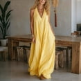 thumbnail image 2 of LIaqionyy Womens Long Dresses Casual Sleeveless Loose Flowy Summer Beach Vacation Maxi Dress Sundresses, 2 of 7