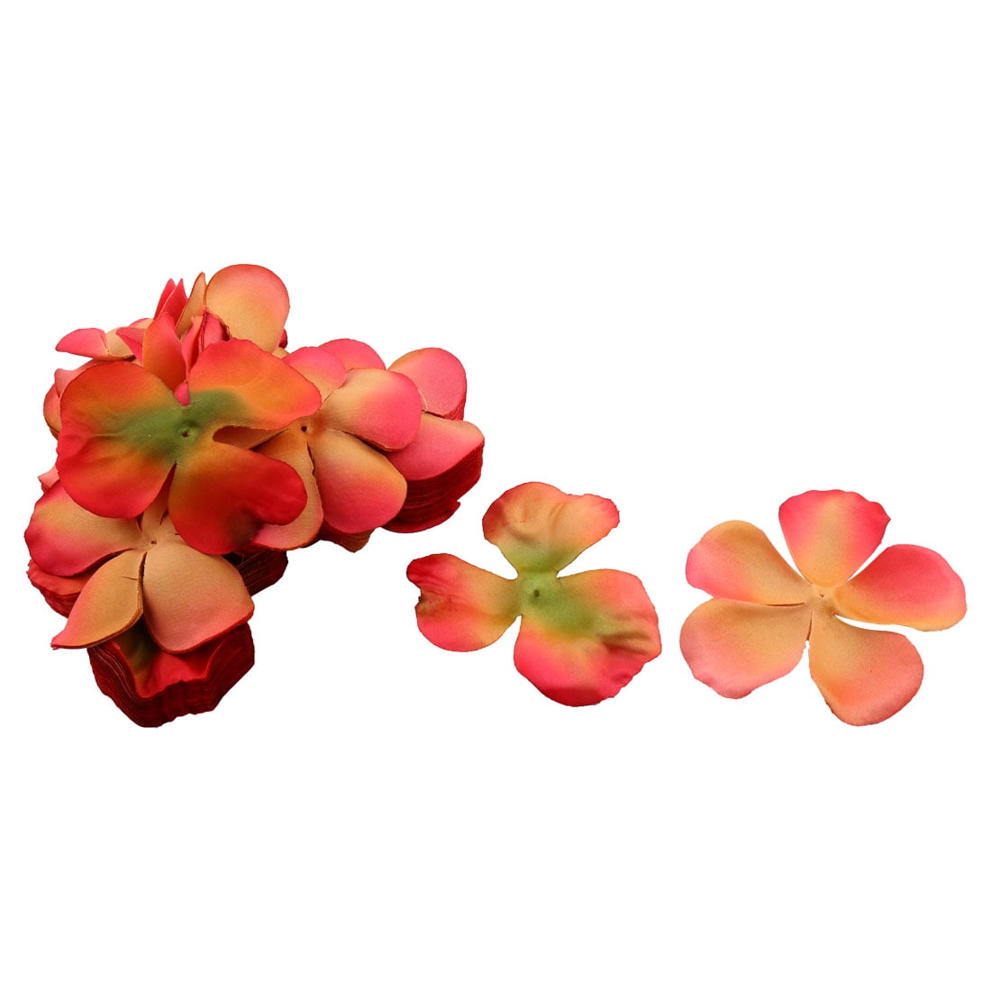 Wedding Party Bridal Fabric Flower Petal Decorations Fuchsia Yellow