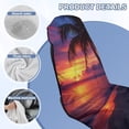 thumbnail image 6 of XYZCANDO Palm Tree Car Seat Cover Towel Sunset Waterproof Sweat Towel Bucket Seat Covers Sweatproof Yoga Towels Blanket with Storage Bag Universal Fit for Cars SUV Sedans, 6 of 7