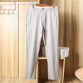thumbnail image 3 of Pantalones casuales de negocios para hombre, de pierna recta, elásticos, transpirables y de mezcla de lyocell y algodón, 3 of 5