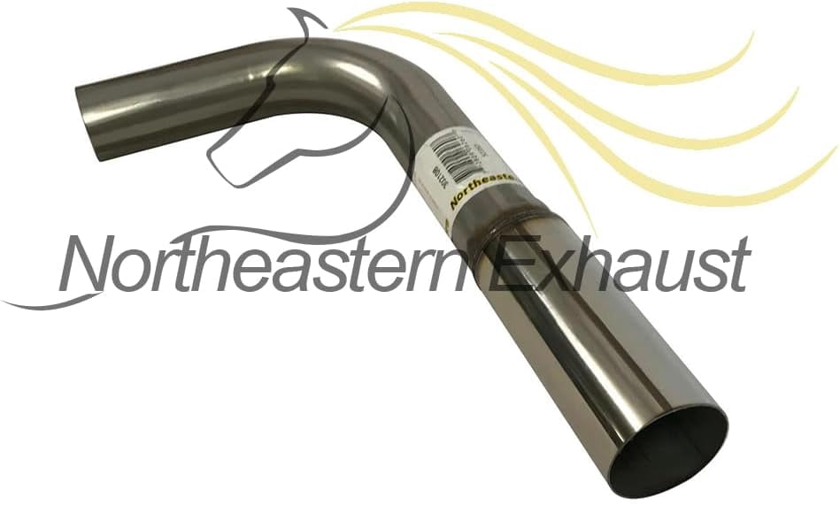 Northeastern Exhaust Resonator, Intermediate Pipe, Muffler & Tail Pipe Fits 2008-2012 Chevrolet Malibu 2.4L & 3.5L, 2008-2009 Saturn Aura 2.4L & 3.5L - Direct Fit | Stainless Steel System Kit