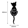 thumbnail image 5 of Reloj de pared,Reloj de pared oscilante,Relojes de pared para sala de estar dormitorio cocina,Reloj de pared moderno para baño,Reloj de pared de Silencioso Sin tictac Macarena Reloj de pared, 5 of 5
