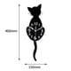 thumbnail image 5 of Reloj de pared,Reloj de pared oscilante,Relojes de pared para sala de estar dormitorio cocina,Reloj de pared a pilas moderno para baño,Reloj de pared de péndulo Silencioso Sin tictac, 5 of 5