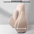 thumbnail image 4 of NARABB Car Cushion Seat Car Lumbar Support Driver's Seat Backrest Car Mounted Backrest Lumbar Cushion Lumbar Support Driver's Driving Lumbar Support Cushion, 4 of 6