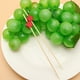 thumbnail image 5 of EeaseMX 100 palillos desechables de bambú con diseño de estrella para frutas, cócteles, bebidas, fiestas, tenedores de bambú (rojos), 5 of 7