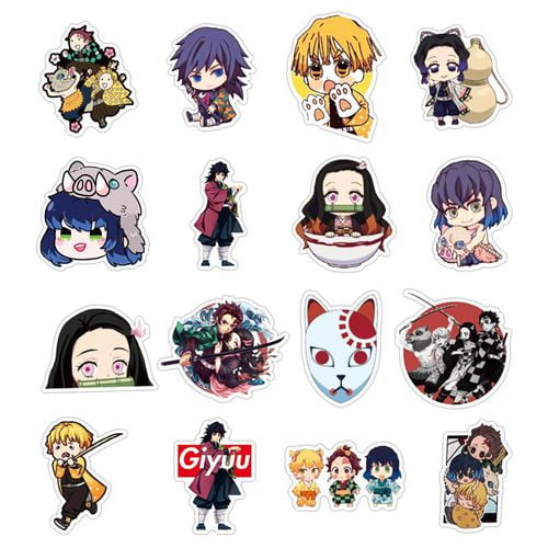 Kimetsu no Yaiba Cartoon Bumper Patches Decals Car Stickers Motorcycle Bicycle Skateboard Luggage Phone Pad Laptop Stickers Heyu-Lotus Anime Demon Slayer