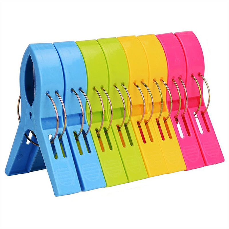 Esfun 16 Clothes Pins Pack Beach Towel Clips Chair Holder for Pool Chairs on to for sale online 