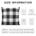 thumbnail image 5 of RUIYC Black and Plaid Outdoor Throw Pillow Covers Buffalo Check Farmhouse Decor for Couch Room and, 5 of 5
