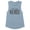 Stonewash Denim, variant on Med-Surg Nurse Leopard Print Women's Muscle Tank X-Large Stonewash Denim