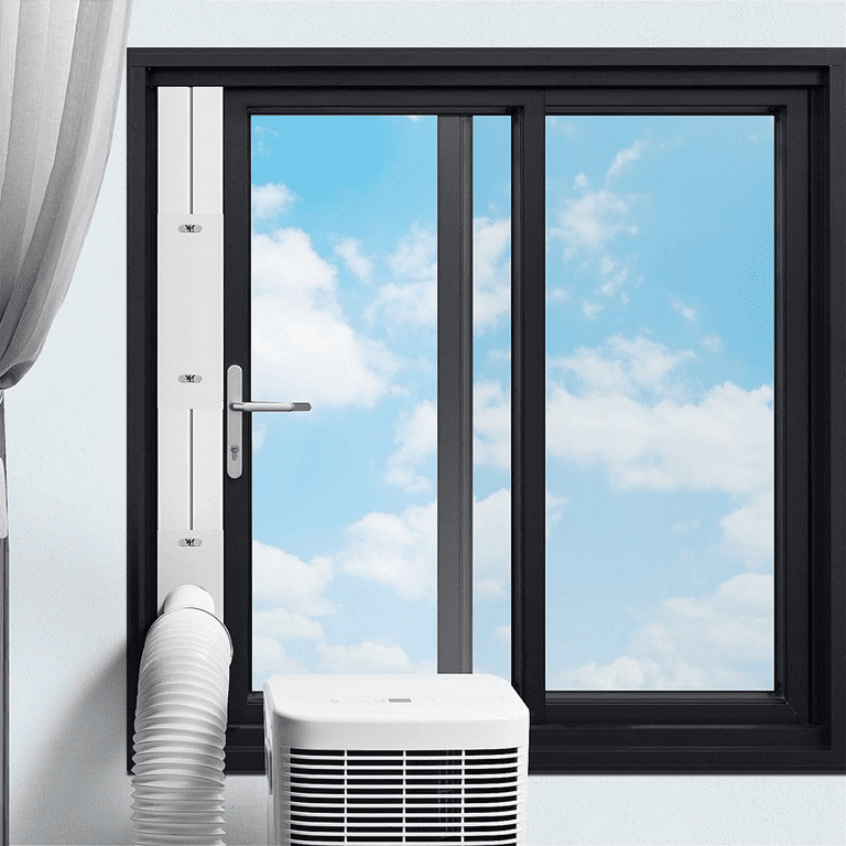  Portable AC Window Vent Kit, [2023 SEAMLESS] Universal Portable  Air Conditioner Window Kit, Sliding Window AC Vent Kit, Fit for All AC with  5.1/5.9 Exhaust Hose, Adjust Length from 16.9 to