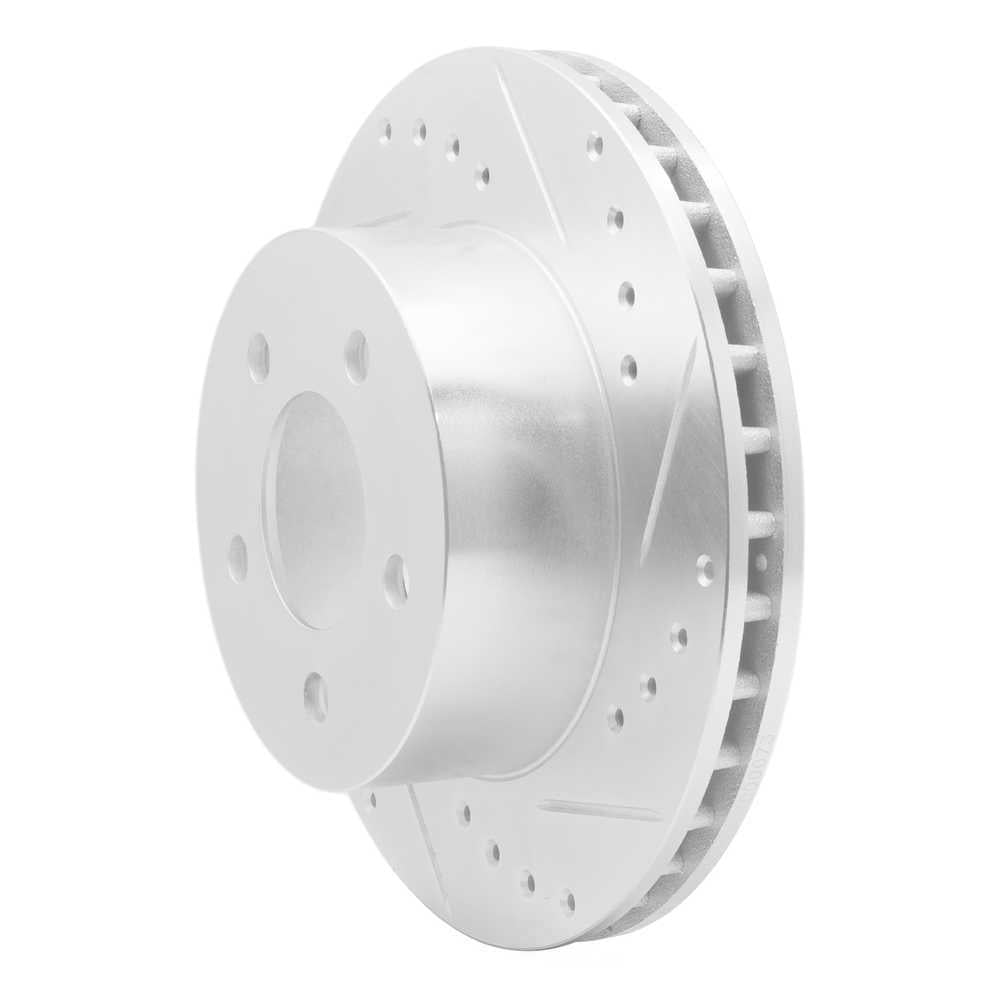 Dynamic Friction Company 631-56009R DFC Brake Rotor - Drilled And Slotted - Silver