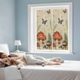 thumbnail image 3 of Spring Mushrooms Window Privacy Film, Farmhouse Pastoral Botanical Rustic Static Cling UV Sun Blocking Heat Control Window Tint Day and Night, Non-Adhesive One Way Windows Privacy Cover 17.7''x39.3'', 3 of 7