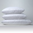 thumbnail image 5 of Melissa Linen, Feather Down Pillows for Bed, Perfect Sleeping, Soft & Supportive, Standard Size, White, 5 of 9