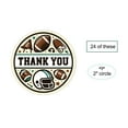thumbnail image 5 of Football Theme Thank You Stickers 24 Pack, Perfect for Big Game Birthday Parties, Baby Showers, Favor Boxes, Goodie Bags, Party Decorations Supplies, College Football Graduation, Football Season, 5 of 6