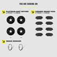 thumbnail image 4 of Hart Brakes Front Rear Brakes and Rotors Kit |Front Rear Brake Pads| Brake Rotors and Pads| Ceramic Brake Pads and Rotors - BHCC.34088.02, 4 of 4