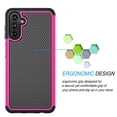 thumbnail image 2 of for Samsung Galaxy A14 5G Case, Dual Layer Protective Heavy Duty Cell Phone Cover Shockproof Rugged with Non Slip Textured Back - Military Protection Bumper Tough - 2023, 6.6inch ( Black ), 2 of 7