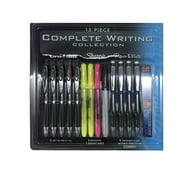 15 Piece Complete Writing Collection Includes Gel Pens, Highlighters, Pencils