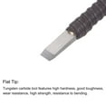 thumbnail image 3 of Uxcell 6mm Tungsten Carbide Flat Nose Tip Leather Cloth Handle Wood Carving Chisels, 3 of 5