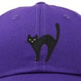 thumbnail image 2 of DALIX Black Cat Hat Womens Halloween Baseball Cap in Purple, 2 of 6