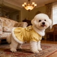thumbnail image 4 of TIELUTT Elegant Winter Dress Cozy Warm Apparel with Bowknot Soft Pet Clothes for Medium Dogs Summer Pet Clothes Hangers and Rack Pet Clothes Hangers Small Pet Clothes Hangers for Closet Pet Clothes R, 4 of 5
