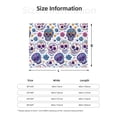 thumbnail image 2 of Horizontal Flannel Blanket Is Light Warm Soft Anti-Pilling Anti-Wrinkle Anti-Allergy And No Hair Loss For Bed And Sofa Camping Travel Festive Cute Sugar Skulls (4), 2 of 8