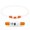Orange, variant on LED Light up Dog Collar, Type C USB Rechargeable Flash Dog Necklace Light, Pet Safety Collar Makes Your Beloved Dogs Be Seen at Night for Small Medium Large Dogs