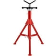 thumbnail image 3 of CAFORKP Carbon Steel Pipe Stand, 2500 lb Load Capacity, Adjustable 28"-52" Height, Compatible with 1/8"-12" Pipe, Portable Folding V Head Jack Stand, 3 of 10