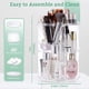 thumbnail image 2 of Organizador de maquillaje seinlife, giratorio 360 grados, ajustable, transparente, 2 of 8