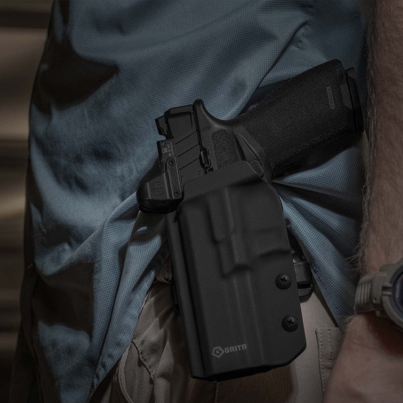 GRITR OWB Kydex Left Hand Gun Holster Fits Springfield Armory Echelon