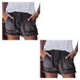 thumbnail image 2 of Sonducket Pantalones cortos de mezclilla informales suaves para mujer, pantalones cortos de mezclilla para niñas, vacaciones en la playa, Type1 NO1, 2 of 6