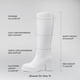 thumbnail image 5 of Bota DREAM PAIRS DWUMKB2516 Blanca con Plataforma y Tacón Alto hasta la Rodilla, 5 of 8