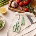 thumbnail image 6 of Kitchen Scissors Multifunctional Stainless Steel with Blade Cover Sage Green for Poultry Meat, 6 of 8