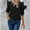Black, variant on Oplxuo Womens Tops Dressy Casual 2025 Fall Puff Long Sleeve Crewneck Pullover Solid Color T-Shirts and Blouses