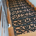 thumbnail image 4 of Rubber-Cal 6-Piece New Amsterdam Non-Slip Treads Rubber Step Mats, 9.75 by 29.75-Inch, Black, 4 of 6